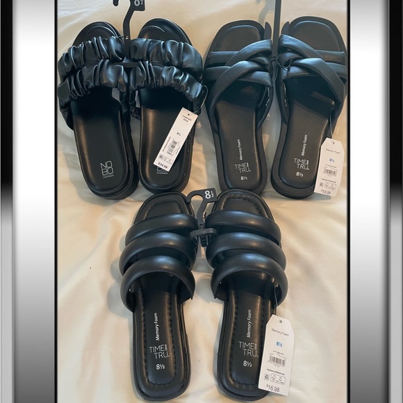 3 Pair Sandals 8.5 - Picture 1 of 8